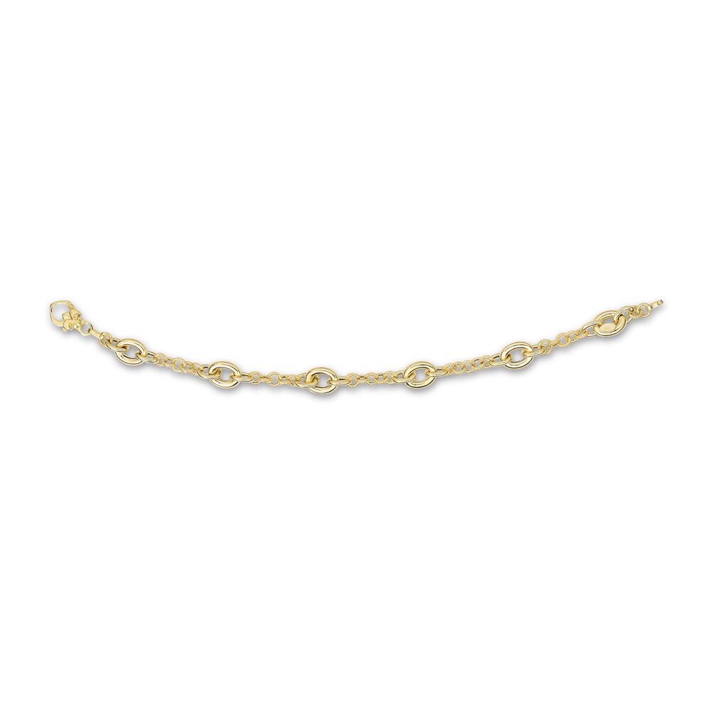 Link Bracelet 14K Yellow Gold 7.5\" UKgOI2C2