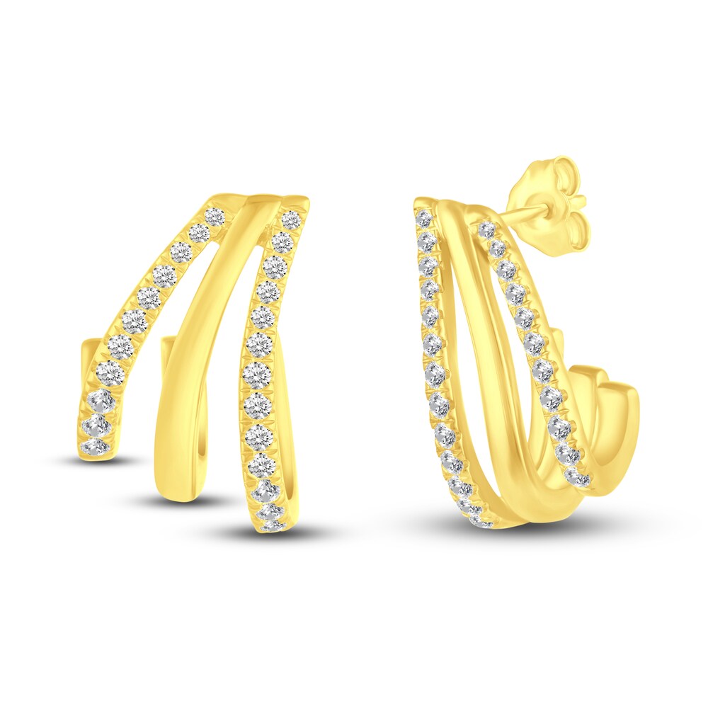 Diamond Earrings 1/2 ct tw Round 10K Yellow Gold UM3cyvGx
