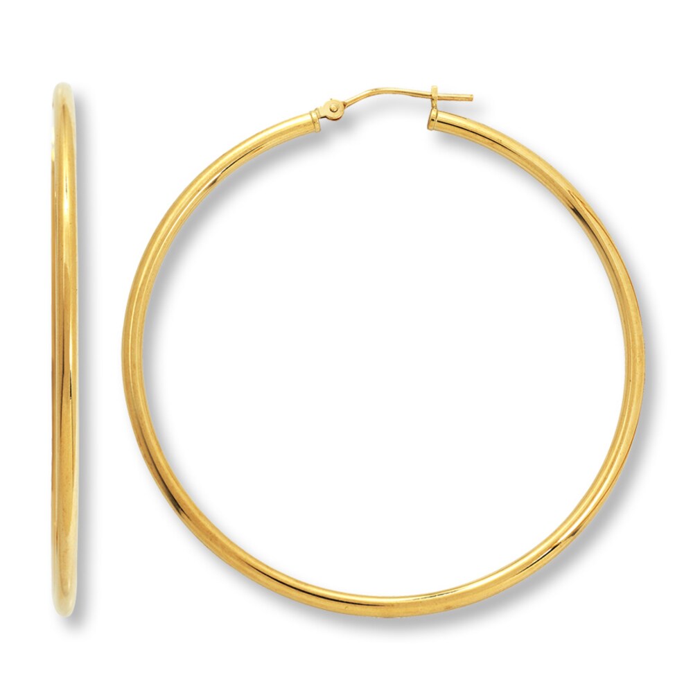 Hoop Earrings 14K Yellow Gold VkUWDUUb