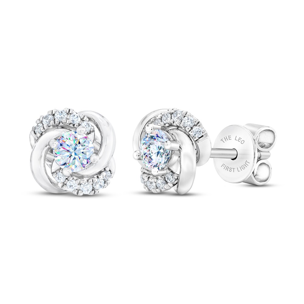 THE LEO First Light Diamond Earrings 1/3 ct tw 14K White Gold VsSkwpW6