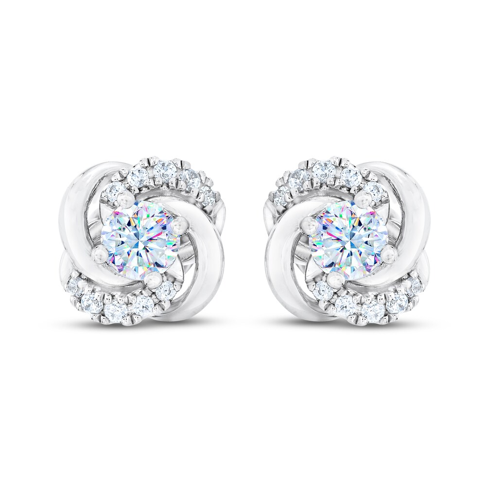 THE LEO First Light Diamond Earrings 1/3 ct tw 14K White Gold VsSkwpW6
