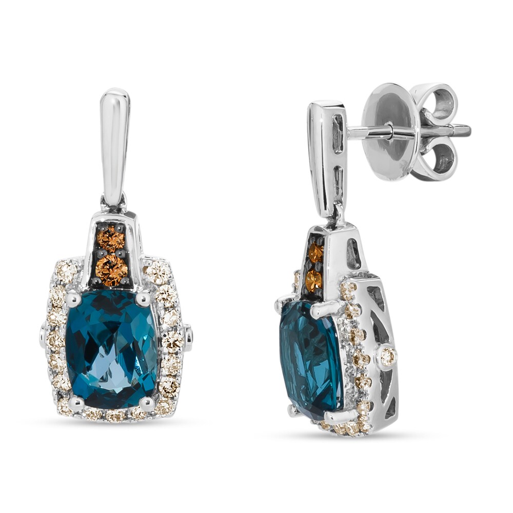 Le Vian Natural Topaz Earrings 1/2 ct tw Diamonds 14K Vanilla Gold VtcdTAwf