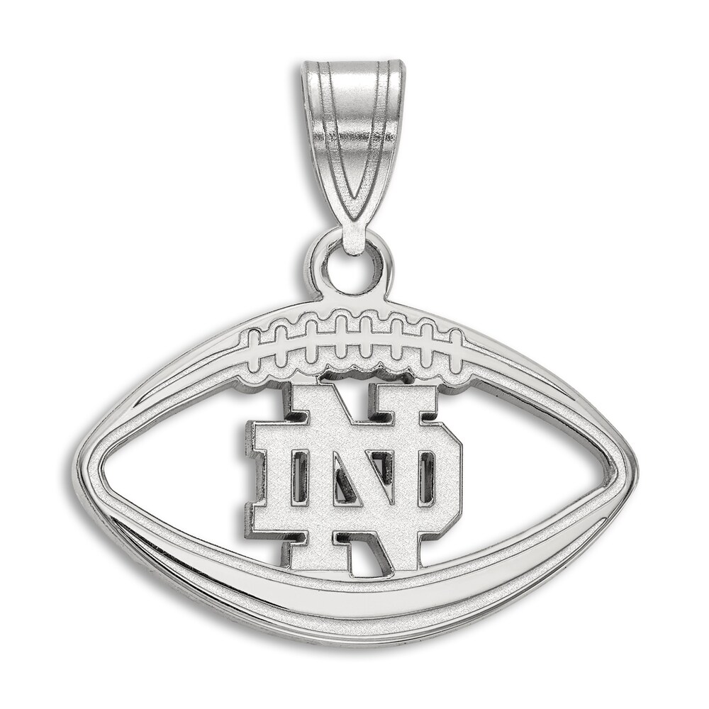 University of Notre Dame Football Necklace Charm Sterling Silver WHcXHKV5