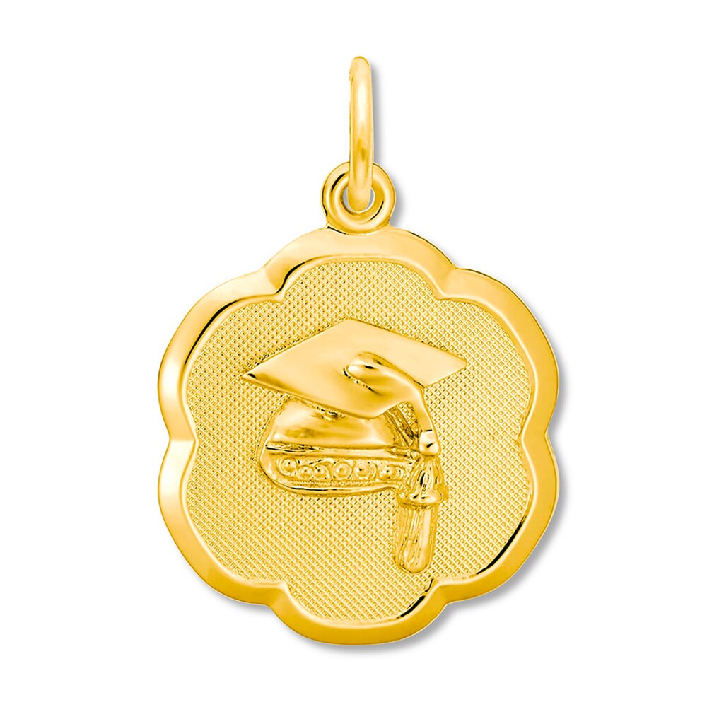 Graduation Cap Charm 14K Yellow Gold WjzEmzJ9