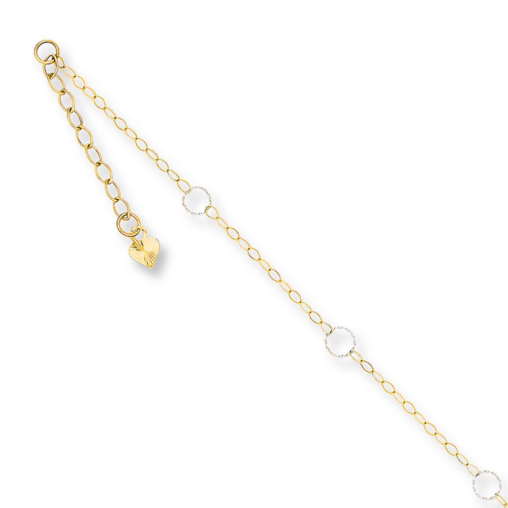 Circle Anklet 14K Two-Tone Gold WlMaA0aR