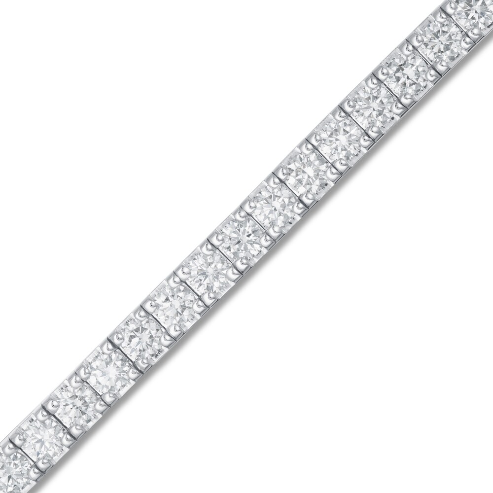 Lab-Created Diamond Bracelet 5 ct tw Round 14K White Gold WzU4uUcg