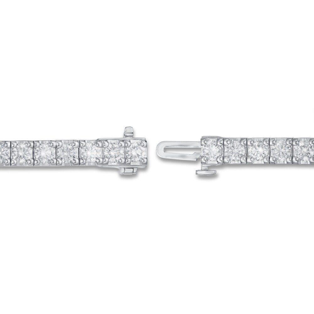 Lab-Created Diamond Bracelet 5 ct tw Round 14K White Gold WzU4uUcg