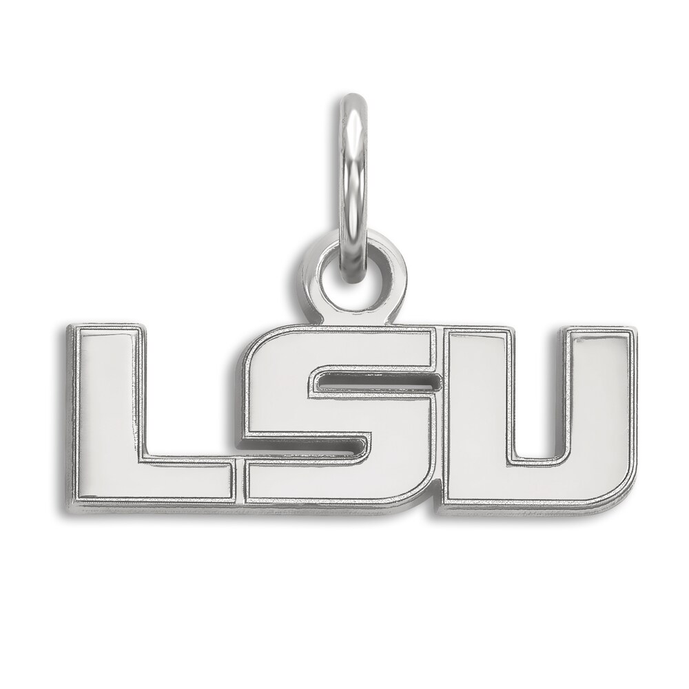 Louisiana State University Small Necklace Charm Sterling Silver X76TmQJ8