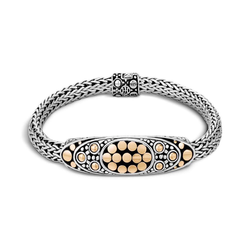 John Hardy Dot Station 6.5MM Bracelet in Silver and 18K Gold, Medium XOWuGovi