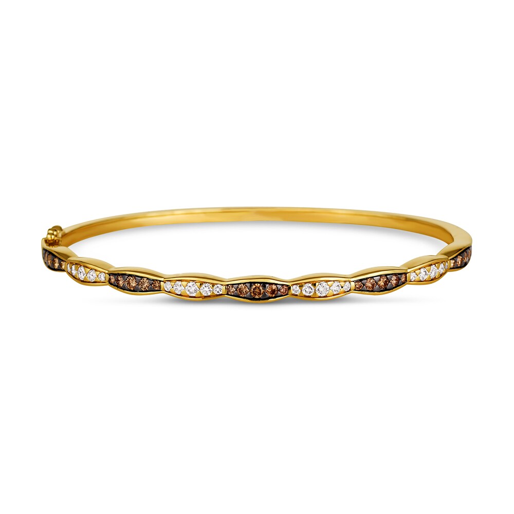 Le Vian Diamond Bangle Bracelet 7/8 ct tw Round 14K Honey Gold XPBLSA33