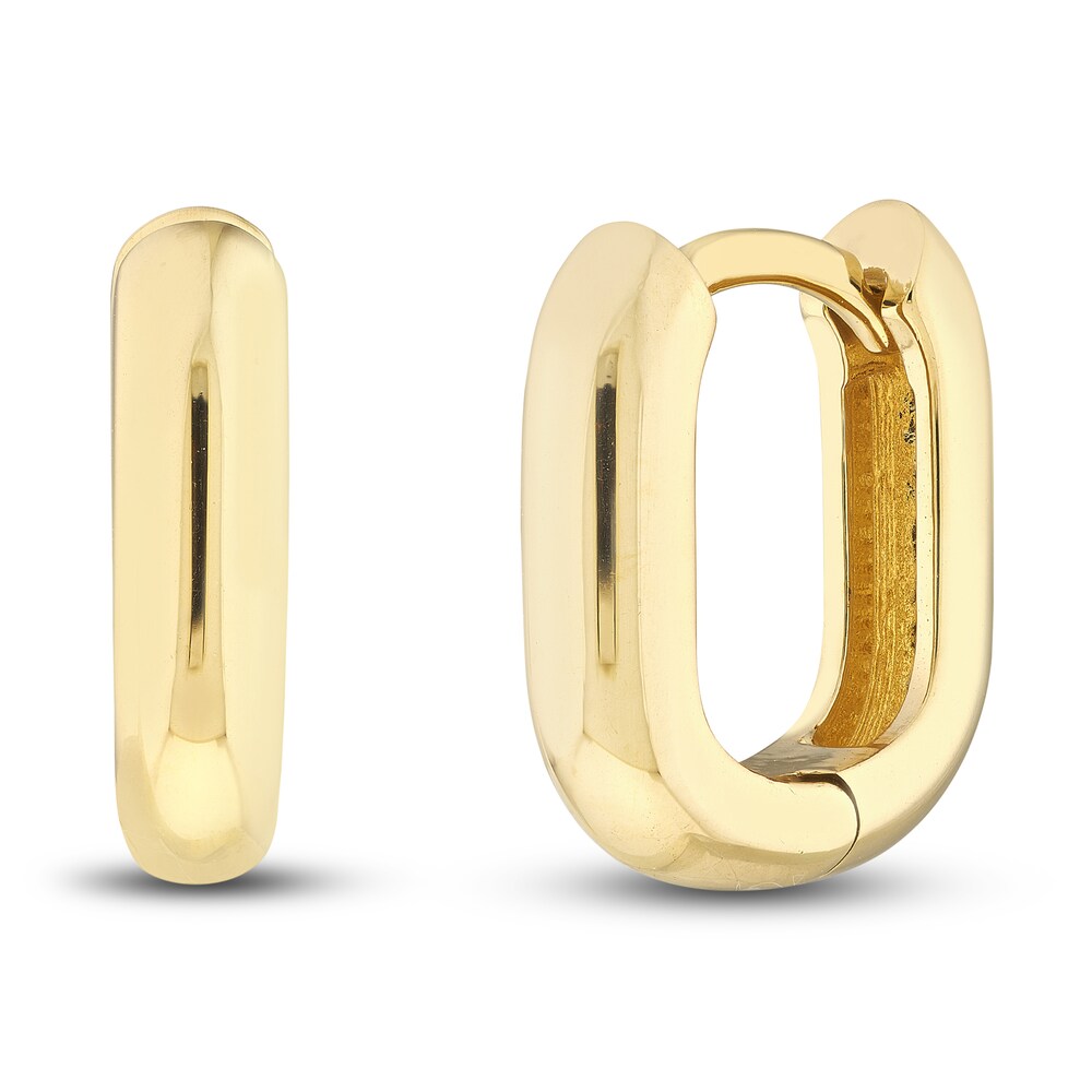 Huggie Earrings 14K Yellow Gold XroeO2PW