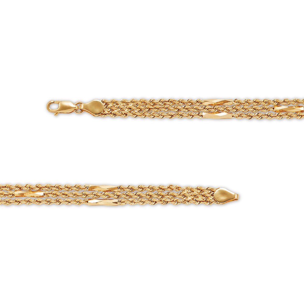 Triple Rope Bracelet 10K Yellow Gold Y4NDbk6V