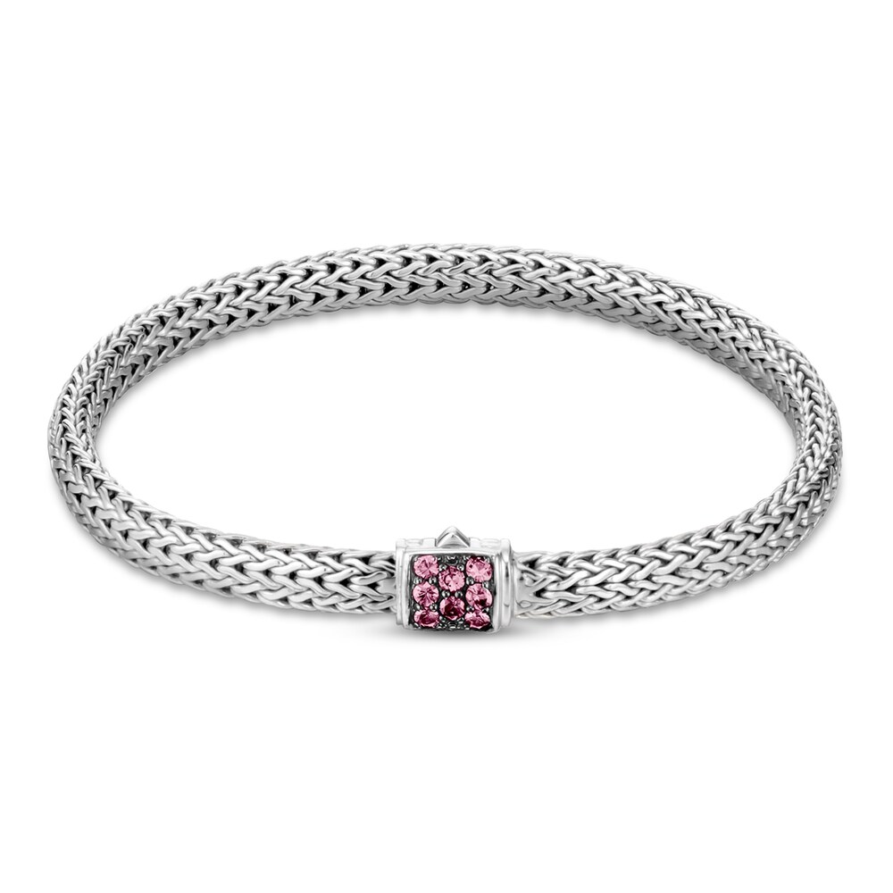 John Hardy Classic Chain 5MM Bracelet in Silver with Gemstone, Medium YMvk2Arv