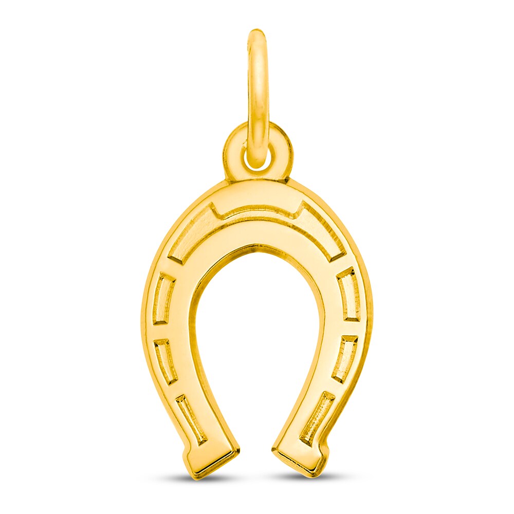 Horseshoe Charm 14K Yellow Gold YReTOKXd