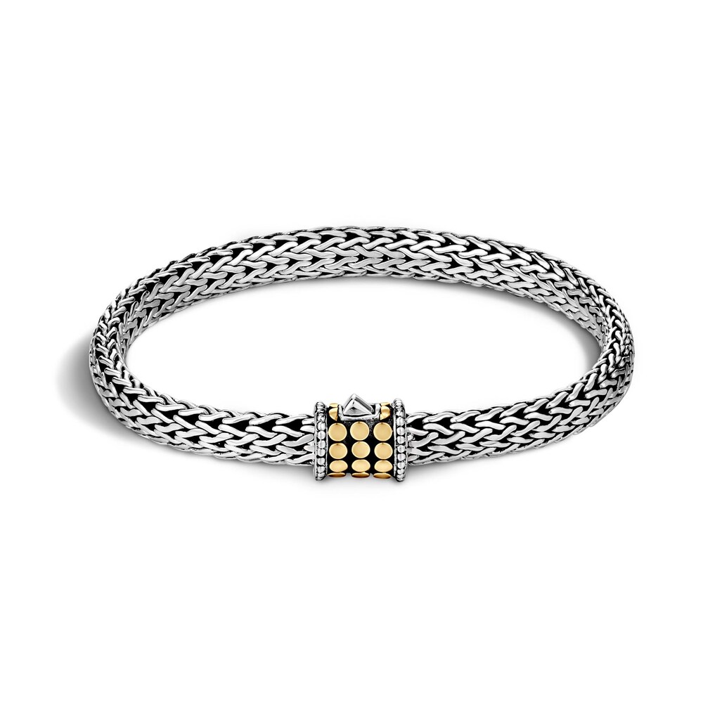 John Hardy Dot Bracelet in Silver and 18K Gold, Small YaKNxiz4