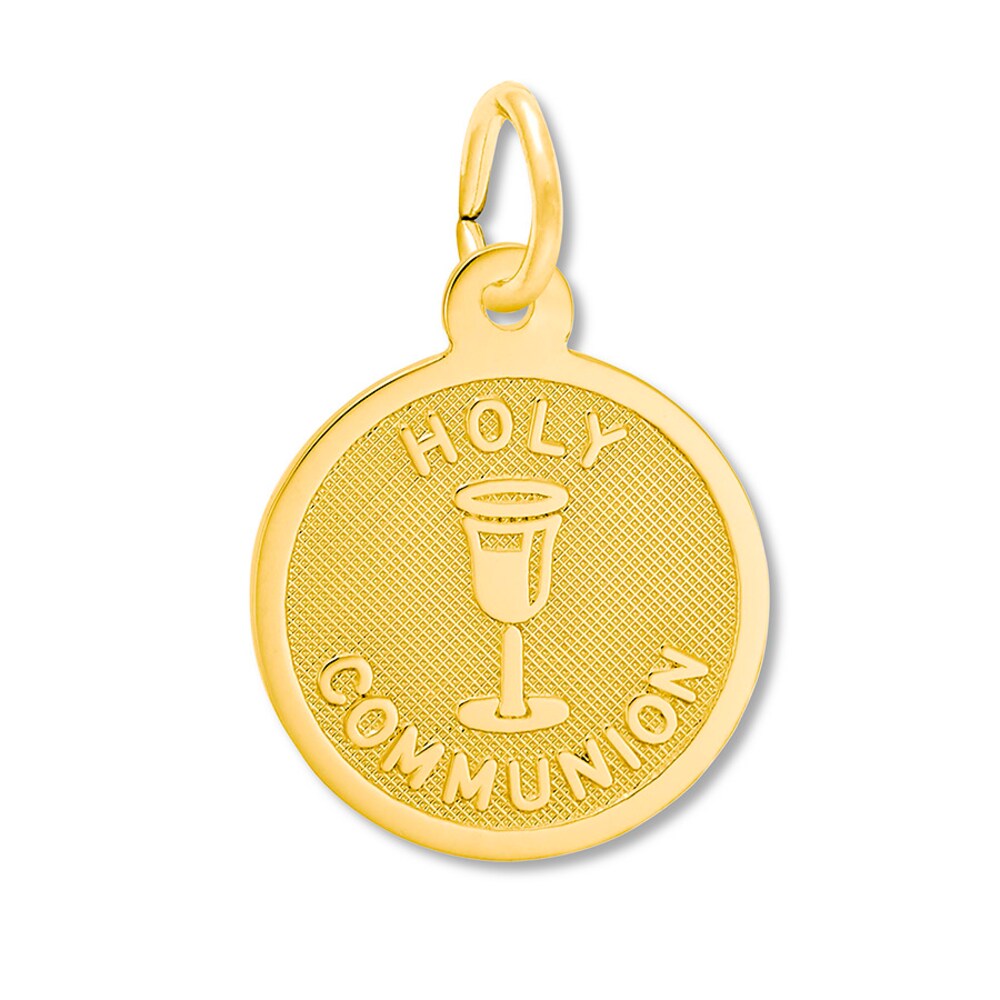Holy Communion Charm 14K Yellow Gold YgjnRtyJ