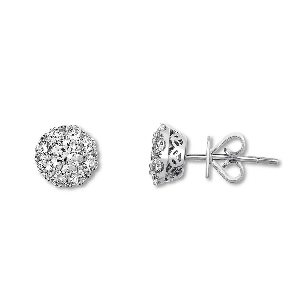 Diamond Earrings 1 carat tw 14K White Gold ZCH2ArJ1