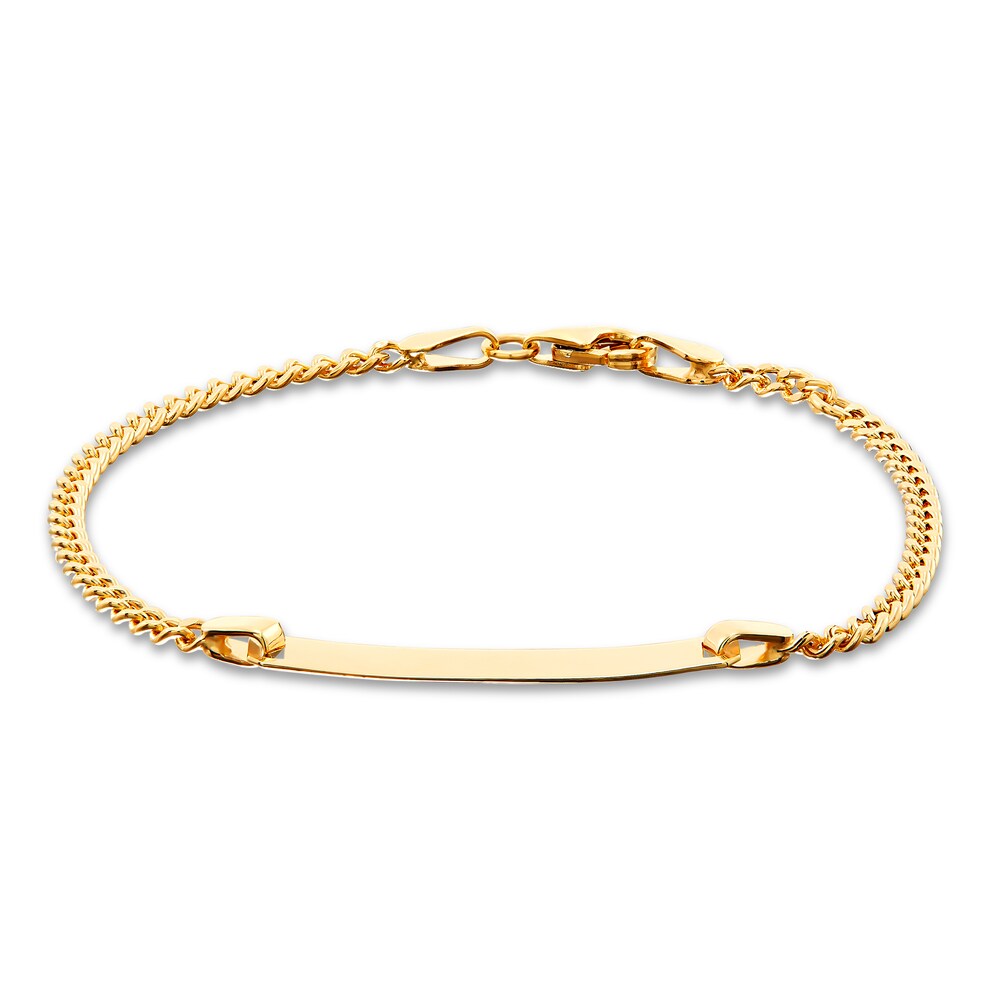 Children's ID Bracelet 14K Yellow Gold ZQgCg322