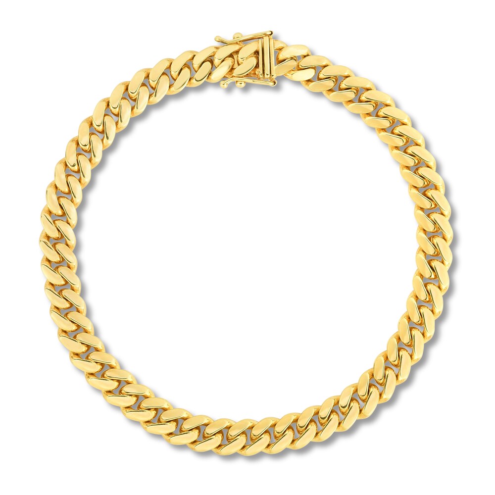 Miami Cuban Link Bracelet 14K Yellow Gold 8.5" ZSlJsmNh
