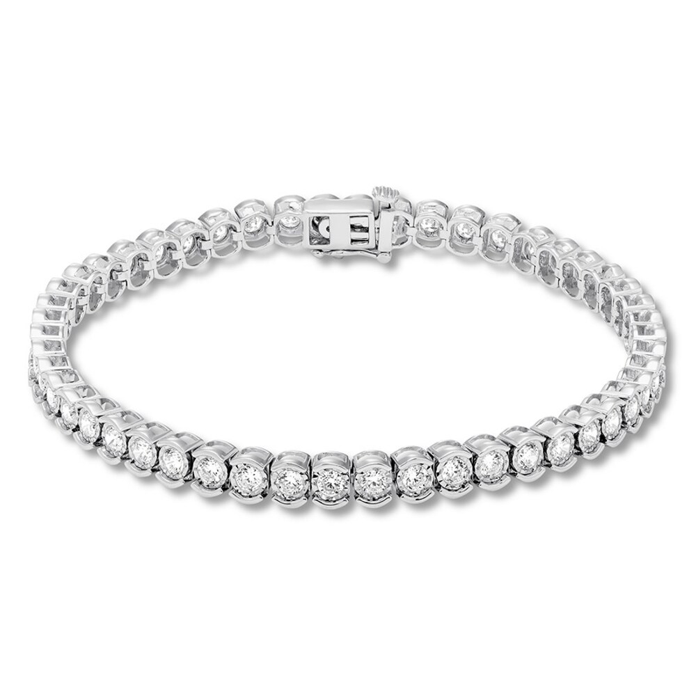 Diamond Bracelet 3 ct tw Round-cut 14K White Gold ZXciNvEx