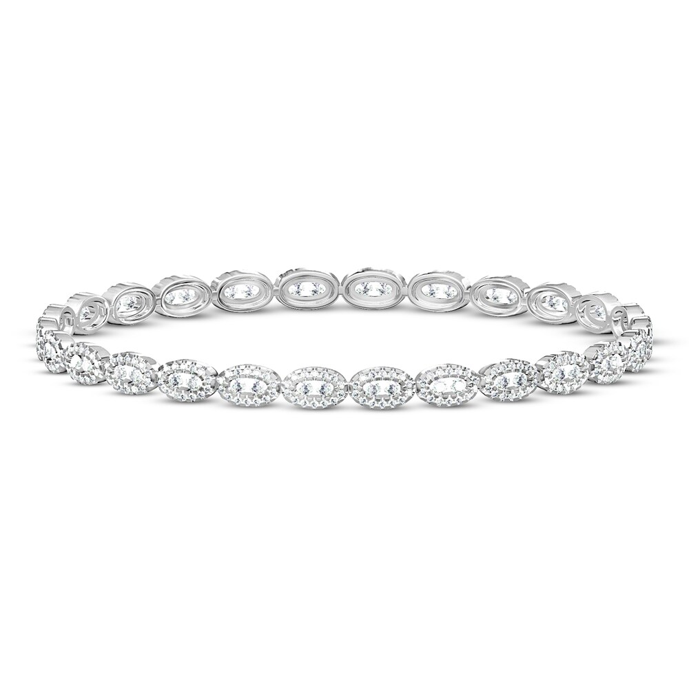 Diamond Bracelet 2-5/8 ct tw Round 10K White Gold Za0SQzUd