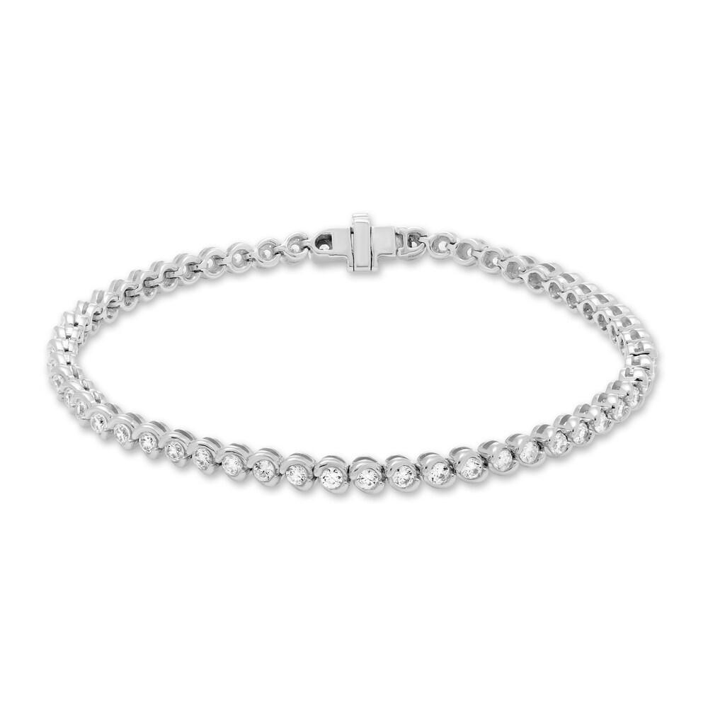 Hearts Desire Diamond Bracelet 2 ct tw Round 18K White Gold Zbdrsfa6