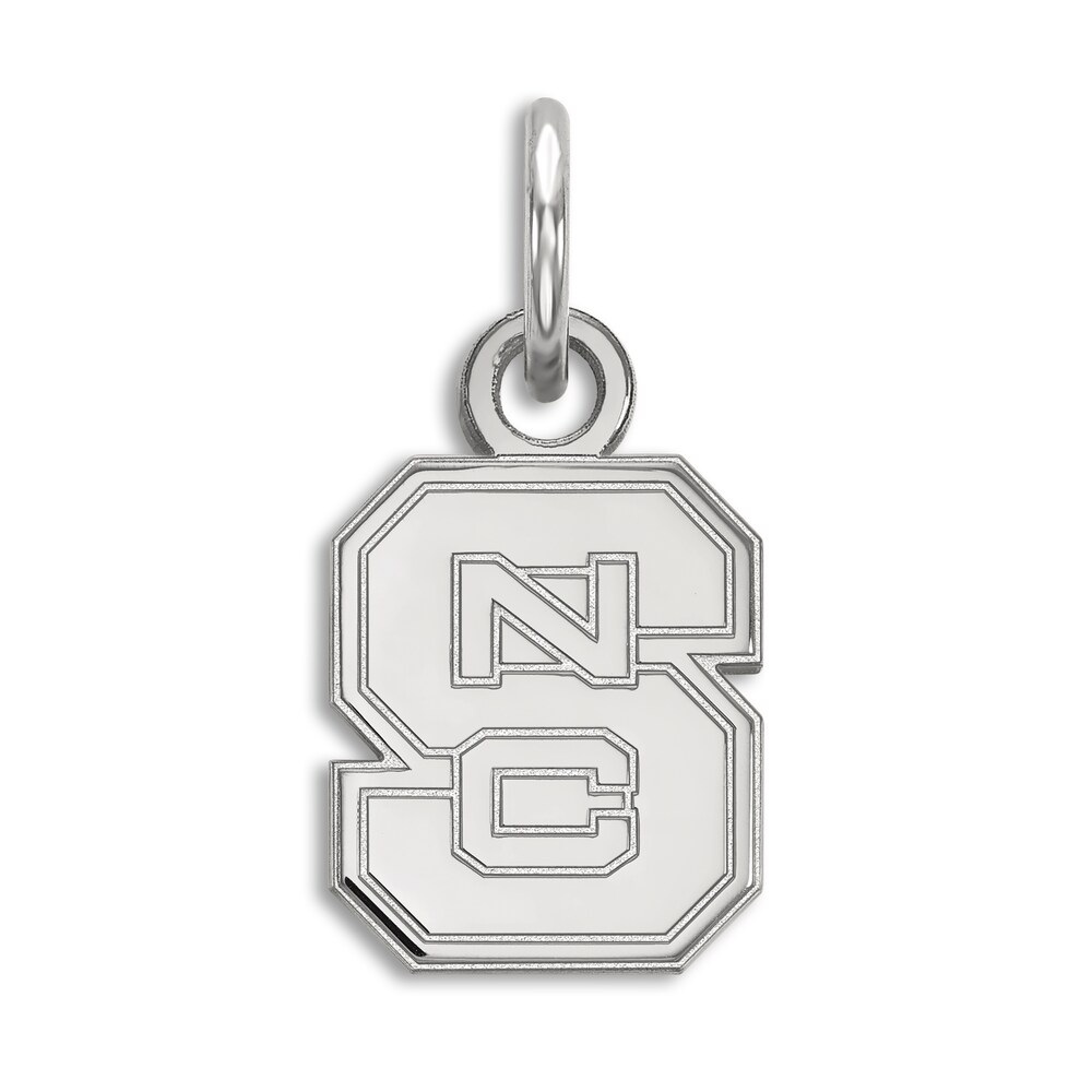 North Carolina State University Small Necklace Charm Sterling Silver ZlmbFyKE