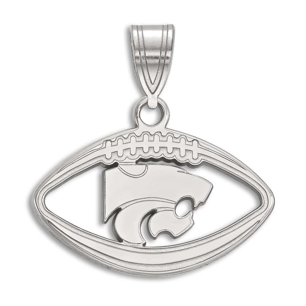 Kansas State University Football Necklace Charm Sterling Silver ZuEDVUo5
