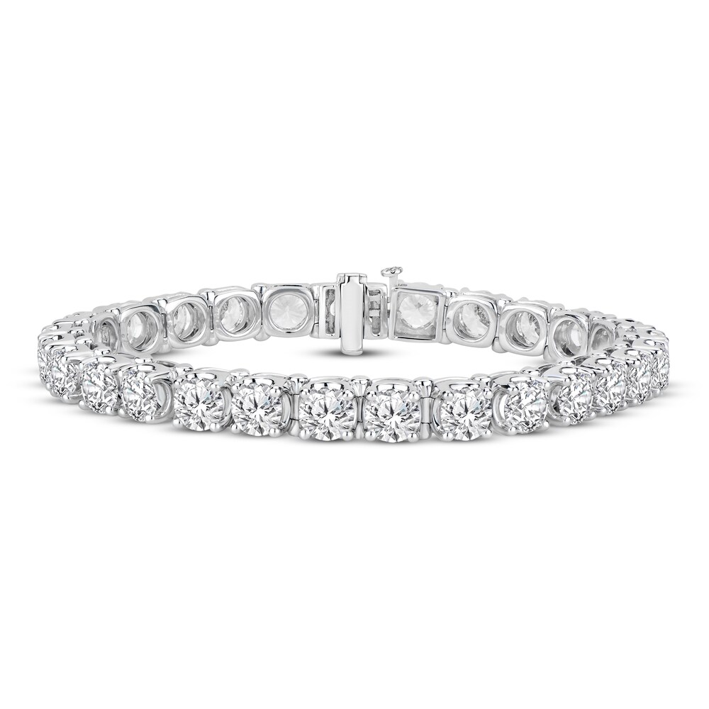 Diamond Tennis Bracelet 20 ct tw Round 14K White Gold a2T8LNll