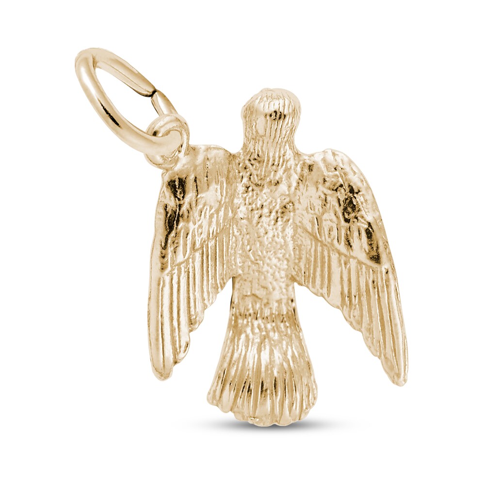 Dove Charm 14K Yellow Gold aBRlFejS