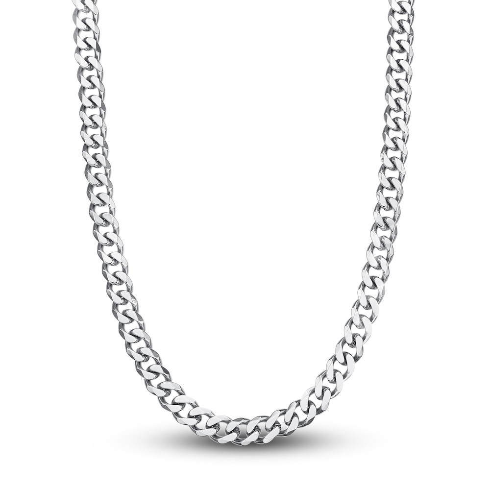 Men\'s Curb Chain Necklace/Bracelet Set Stainless Steel aLpGJjiz