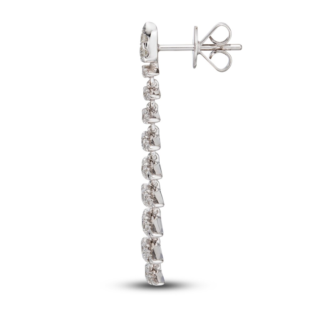 LALI Jewels Diamond Earrings 1 1/3 ct tw Round 14K White Gold b7at8B4G