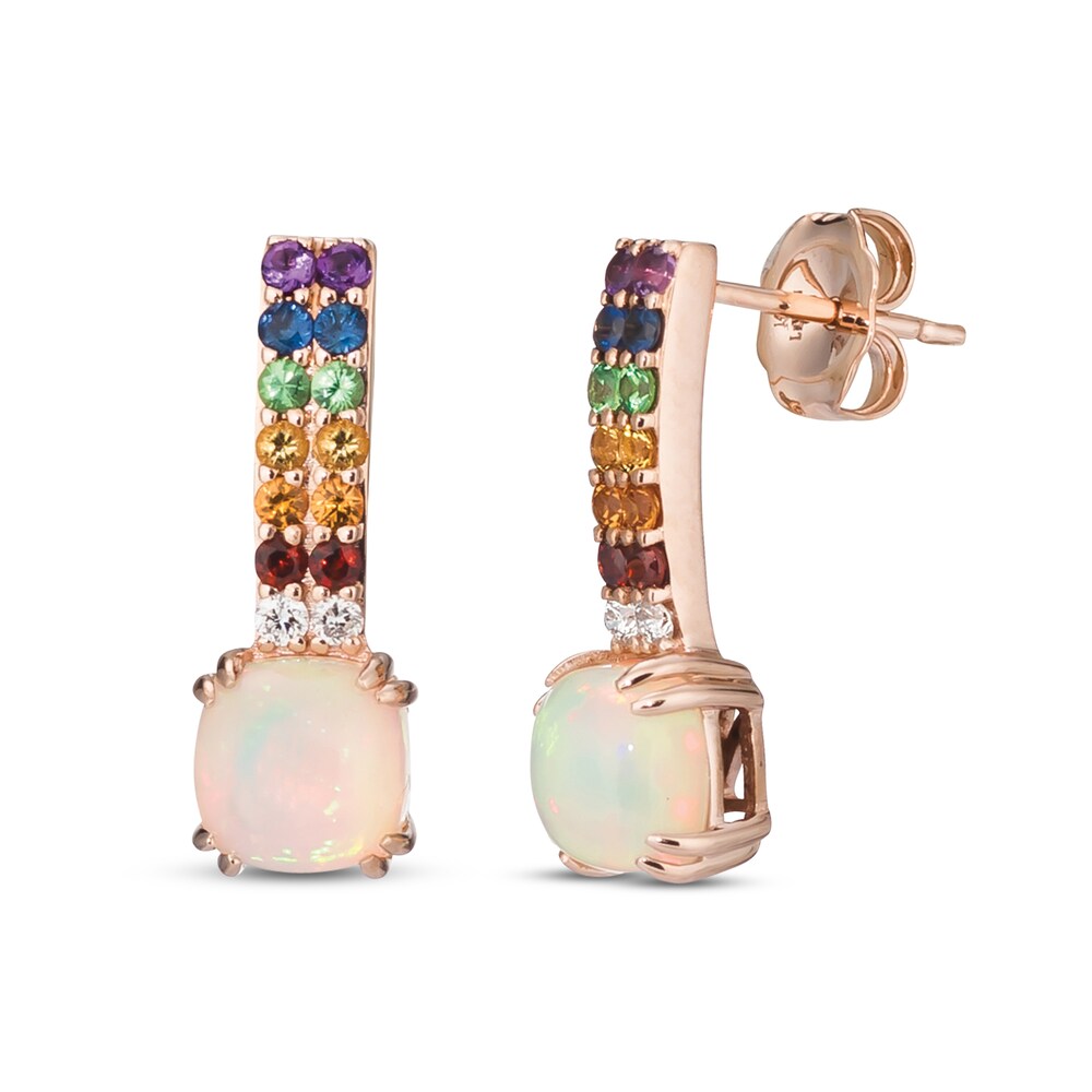 Le Vian Natural Opal Earrings 1/20 ct tw 14K Strawberry Gold bF3B7nNx