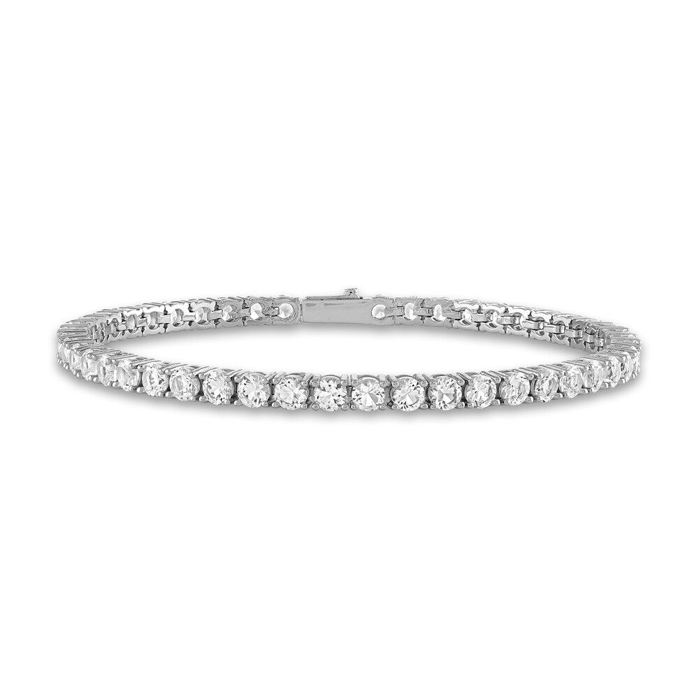 1933 by Esquire Men's Natural White Topaz Tennis Bracelet Sterling Silver 8.5" bKHNeXdu