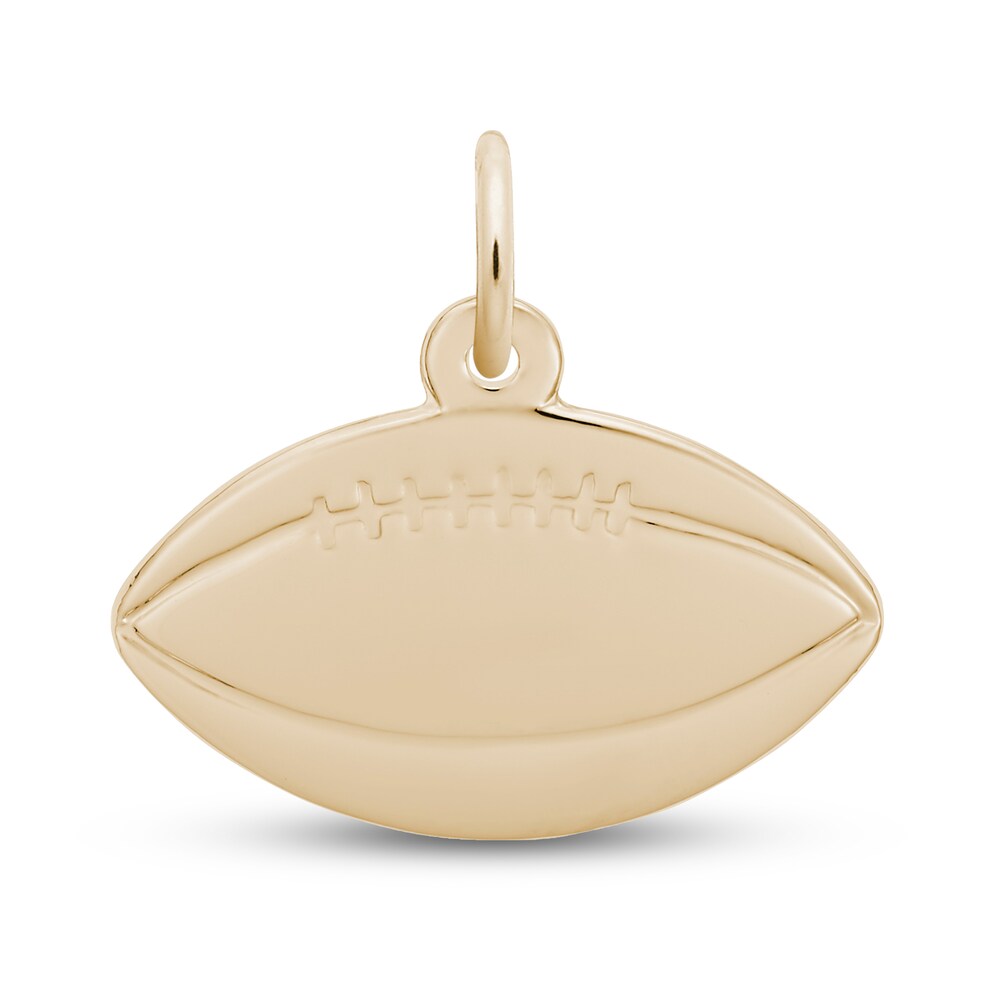 Football Charm 14K Yellow Gold bgodRmDs