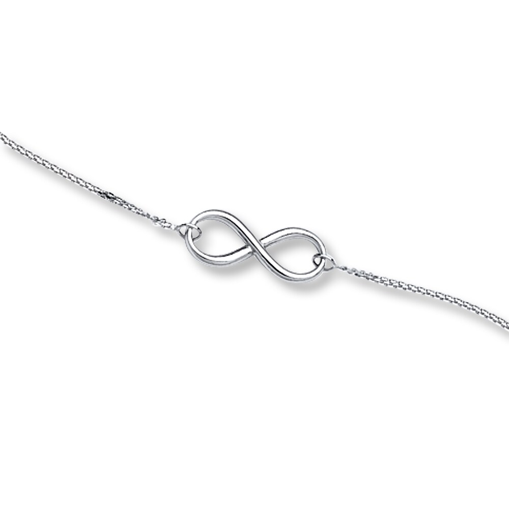 Infinity Bracelet 14K White Gold bmJWNUB1