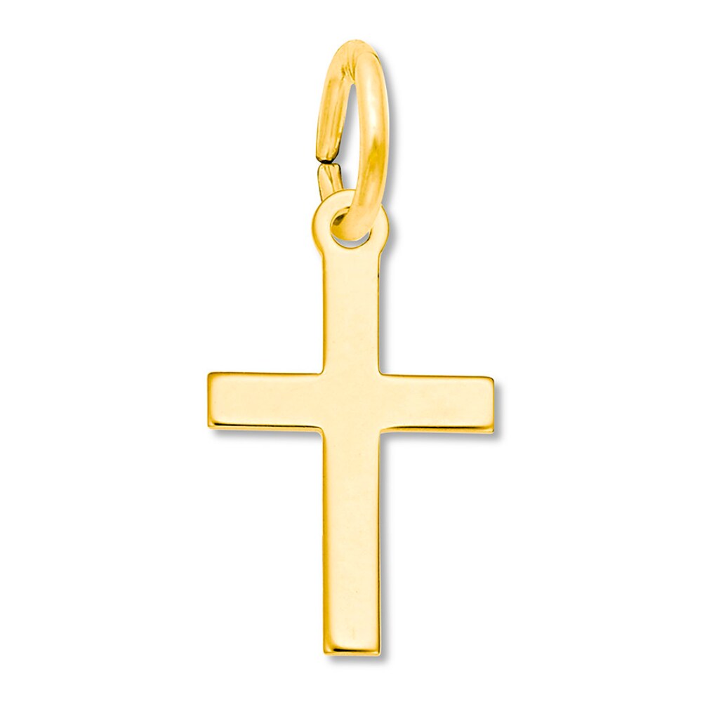 Cross Charm 14K Yellow Gold c4w8Shhj [c4w8Shhj]