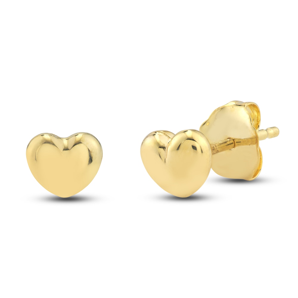 Heart, Star and Hoop Earring Set 14K Yellow Gold c98rhSlA