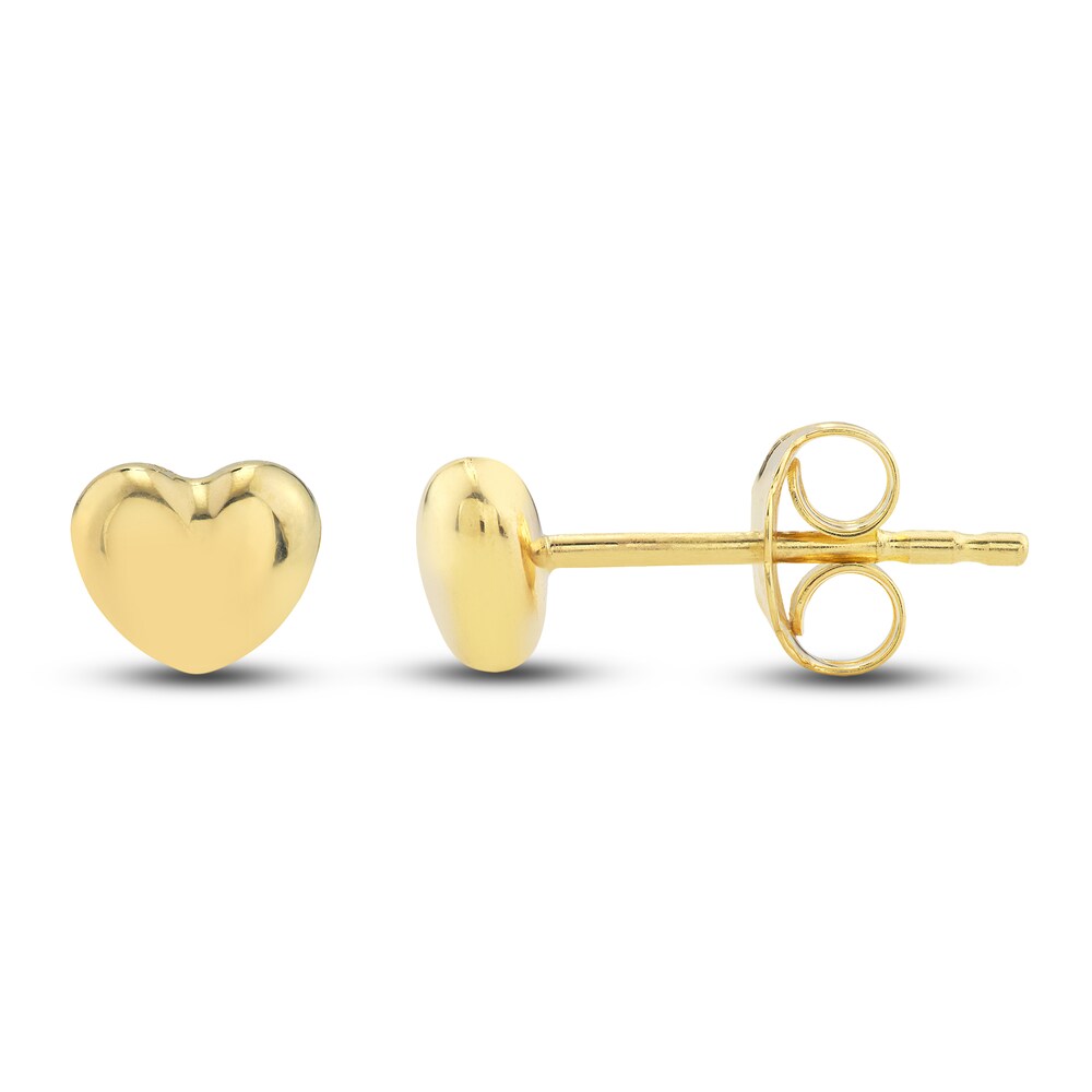 Heart, Star and Hoop Earring Set 14K Yellow Gold c98rhSlA