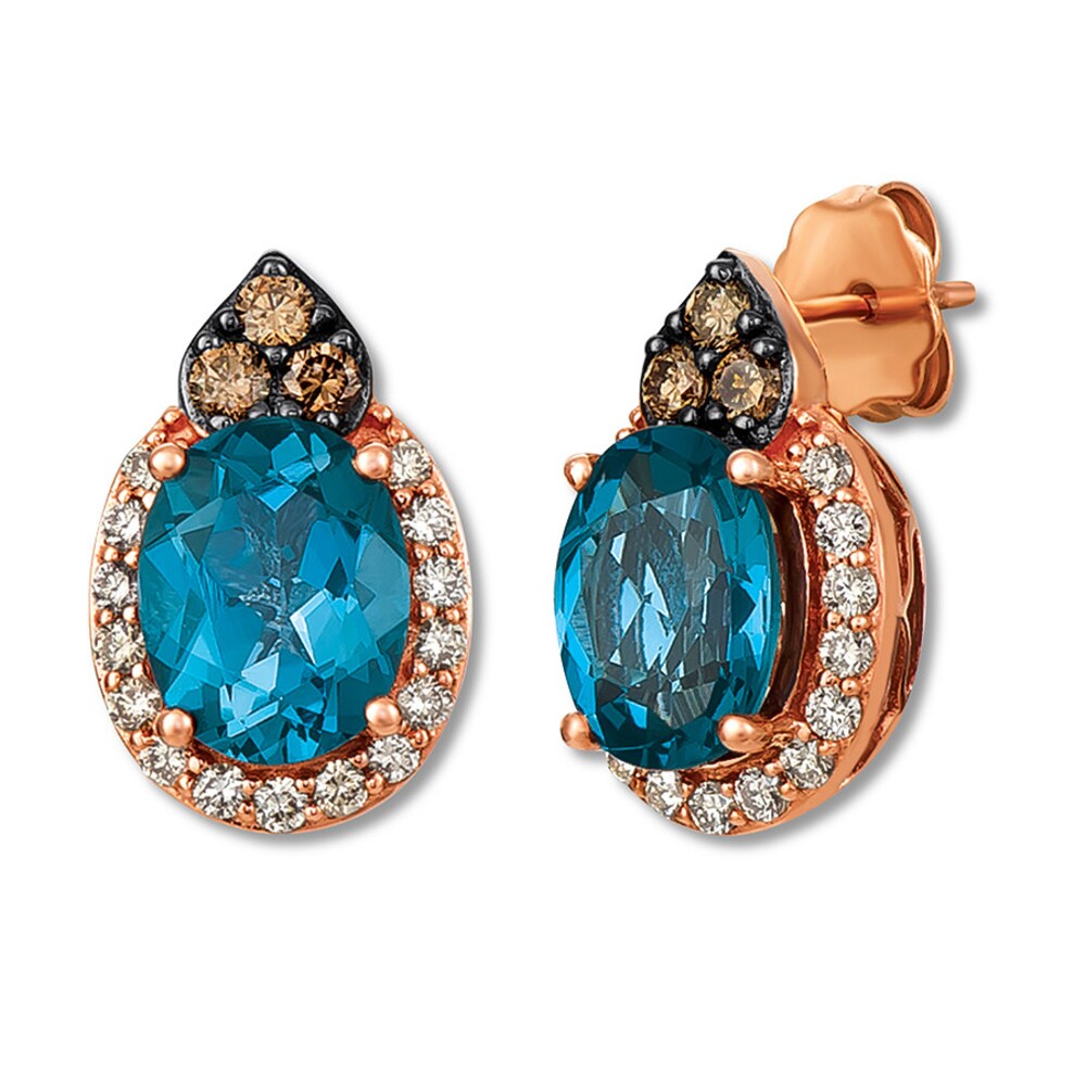 Le Vian Topaz Earrings 1/2 carat tw Diamonds 14K Gold cCxJgedc