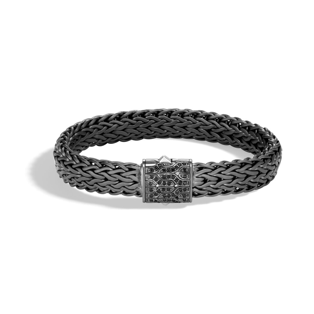 John Hardy Classic Chain 11MM Bracelet, Blackened Silver with Gemstone, Small cHClNiYI