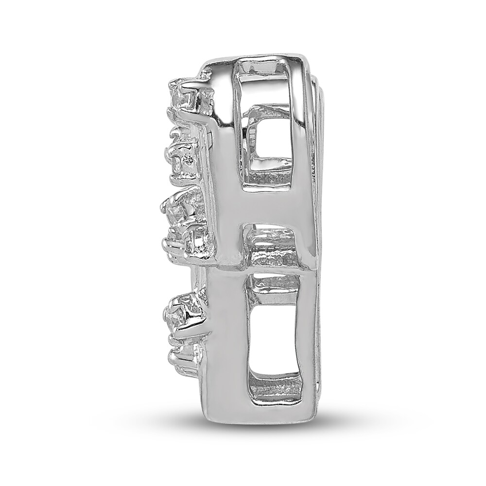 Diamond Fancy Cactus Charm 1/10 ct tw 14K White Gold cXkv6EPt