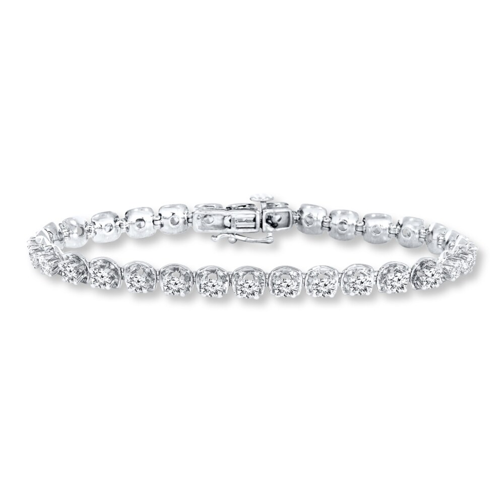 Diamond Bracelet 2 ct tw Round-cut 14K White Gold cdDOnMnv