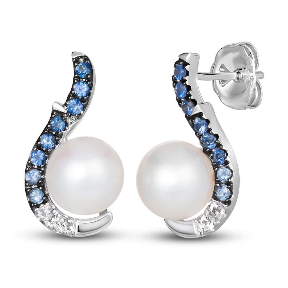Le Vian Natural Sapphire & Cultured Freshwater Pearl Earrings 14K Vanilla Gold ckb6mmk2