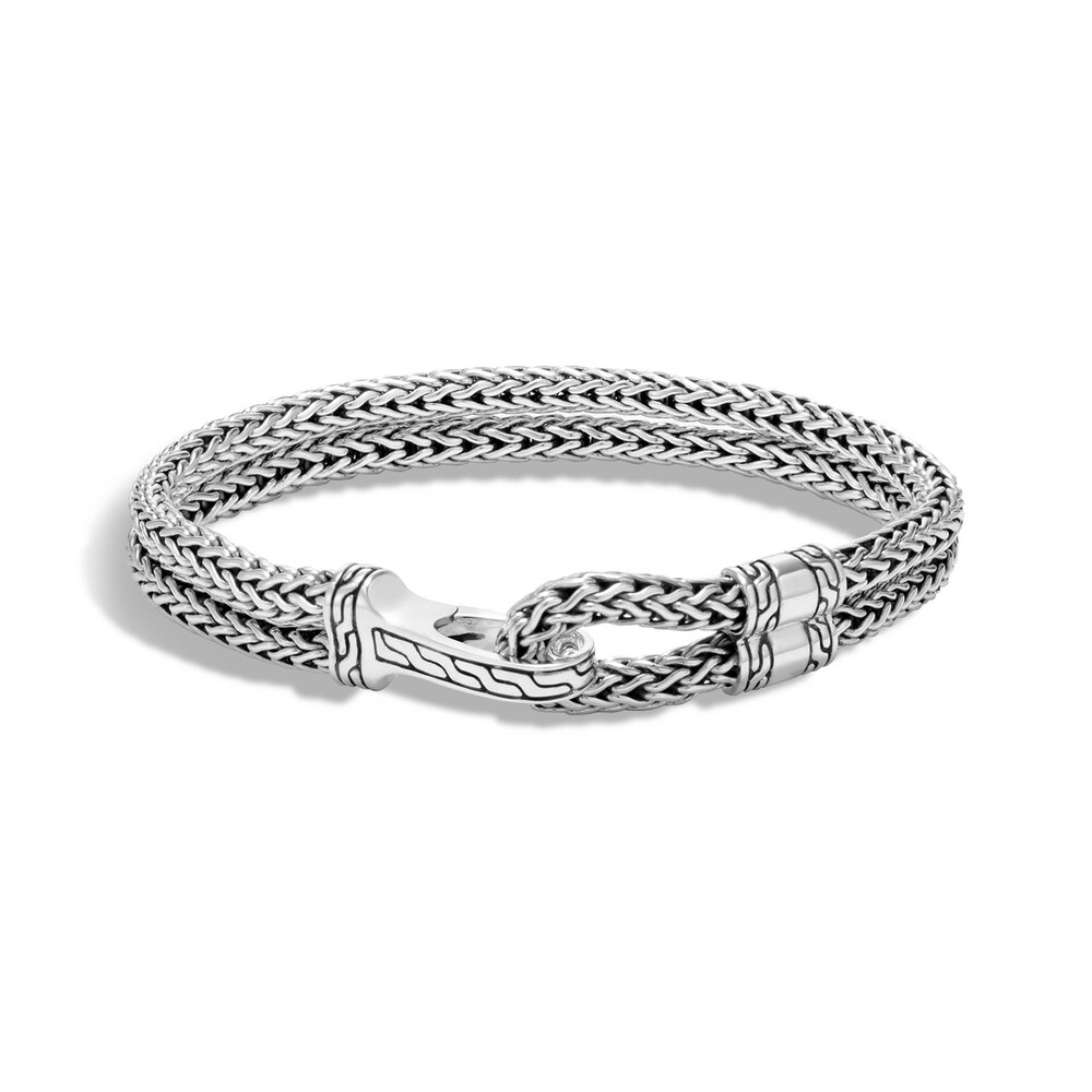 John Hardy Classic Chain Hook Clasp Bracelet in Silver, Small cqvY4CBj