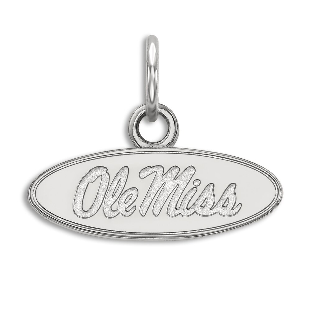 University of Mississippi Small Necklace Charm Sterling Silver dHKI2F6w