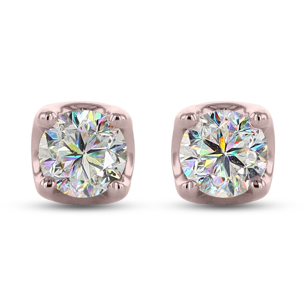 THE LEO First Light Diamond Solitaire Earrings 2 ct tw 14K Rose Gold (I1/I) dKg1Veax