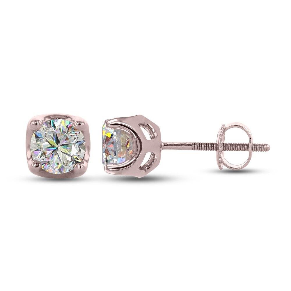 THE LEO First Light Diamond Solitaire Earrings 2 ct tw 14K Rose Gold (I1/I) dKg1Veax