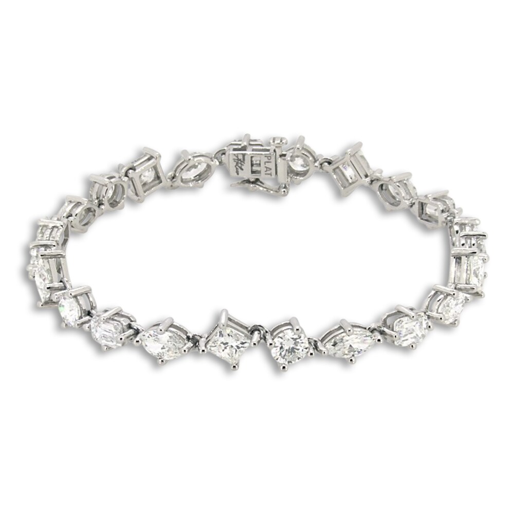 Jared Atelier Diamond Tennis Bracelet 12-1/15 ct tw Round/Princess/ Emerald/Oval/Marquise 18K White Gold 7.5" ddTLzMR3