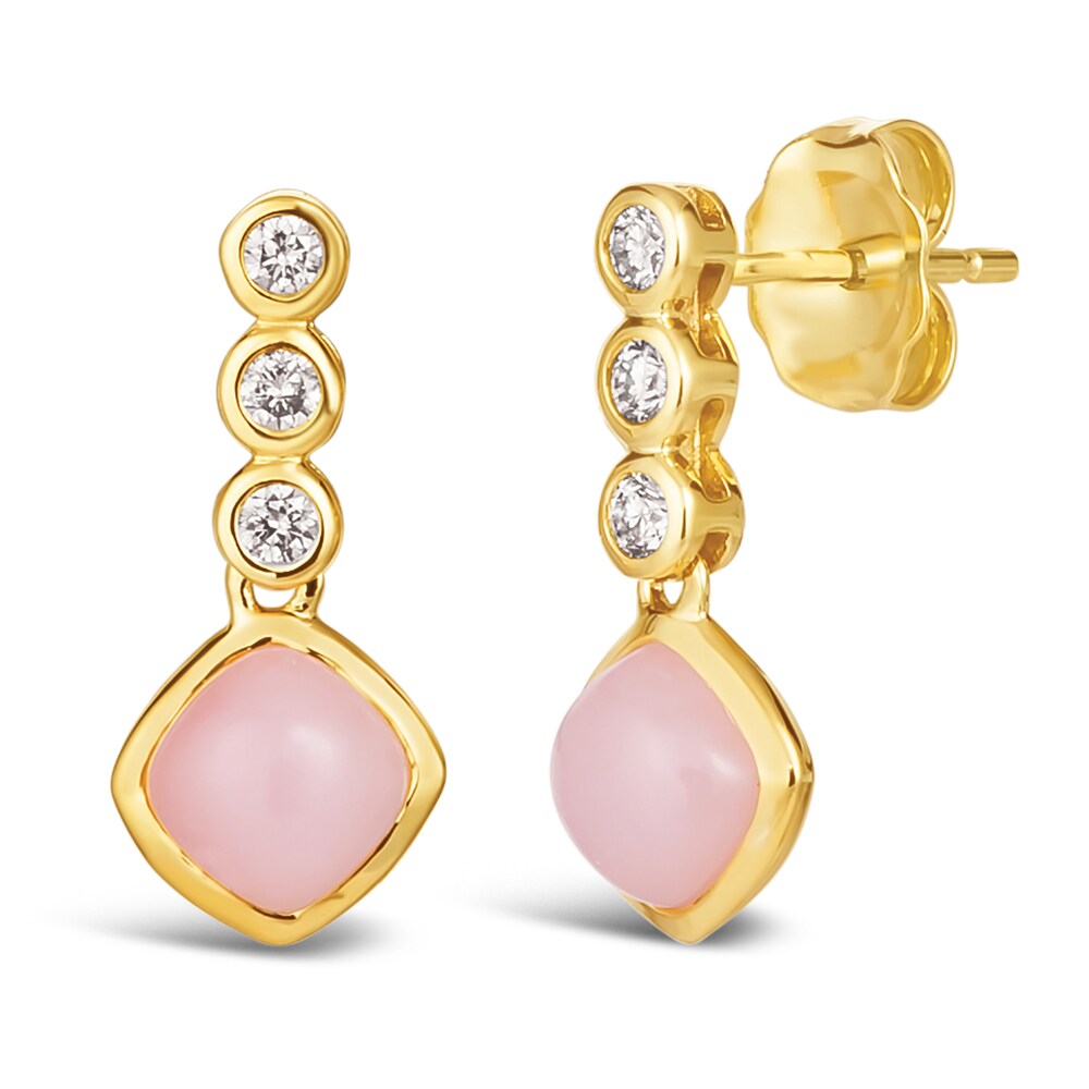 Le Vian Natural Opal Dangle Earrings 1/8 ct tw Diamonds 14K Honey Gold dn2EFi4m